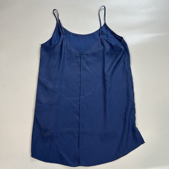 ATM Silk Round Neck Pullover Tank Top Women’s Small Blouse Blue Blouse - Picture 5 of 7